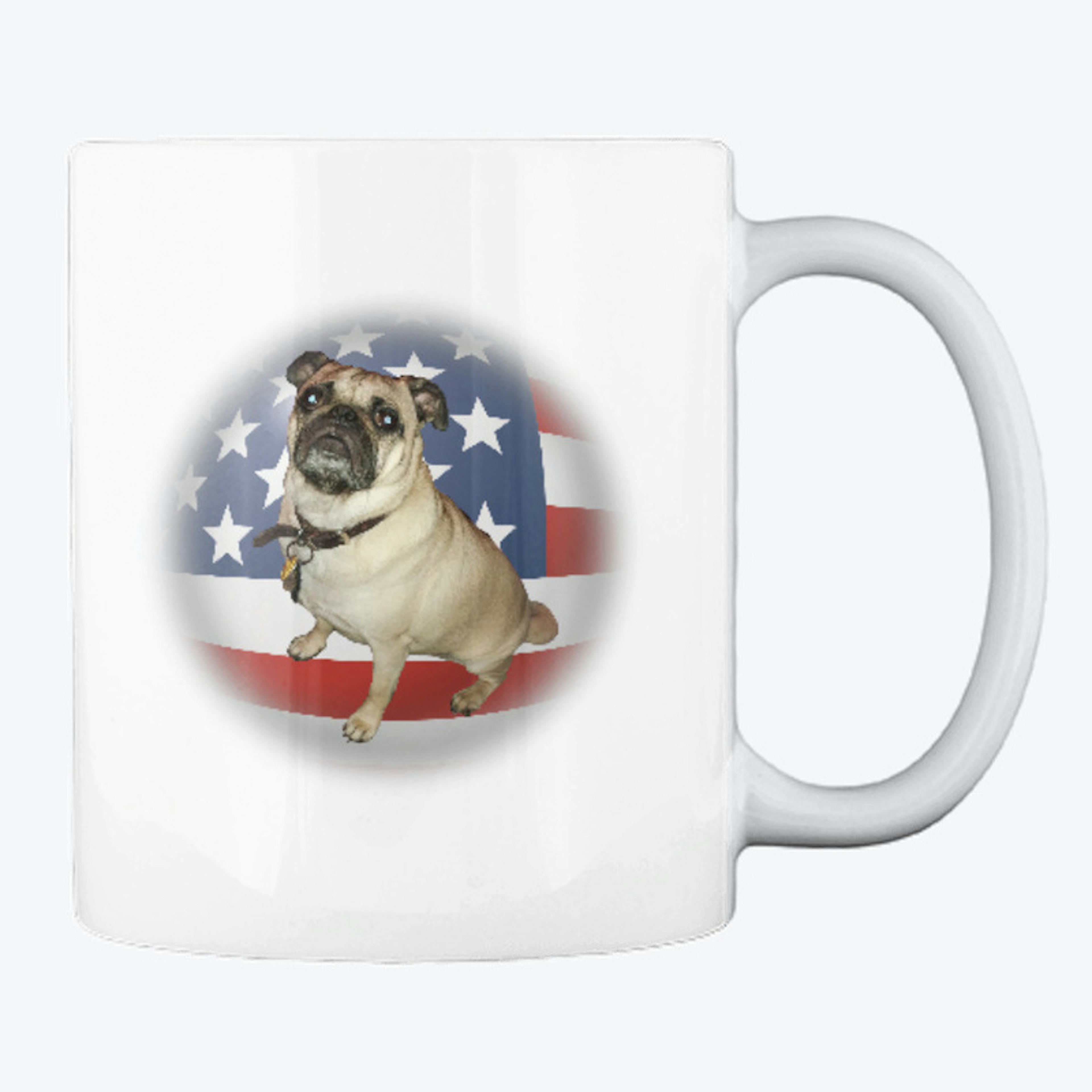 Patriot Pug Mug 