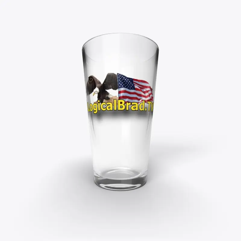 Logical Brad Pint Glass