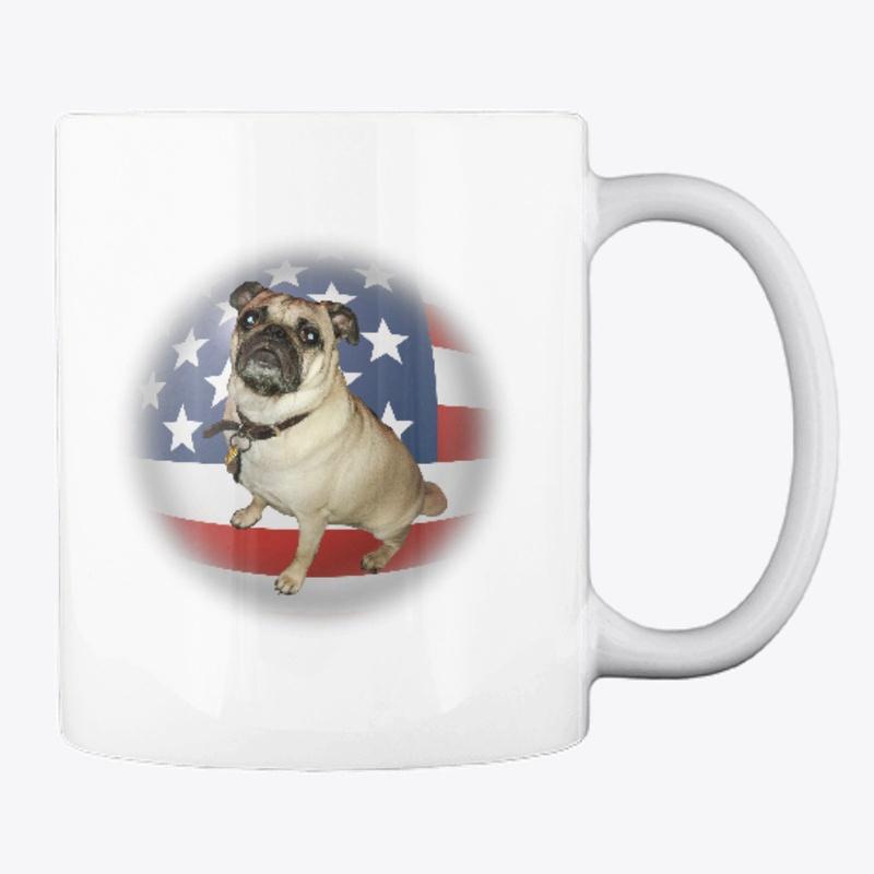 Patriot Pug Mug 